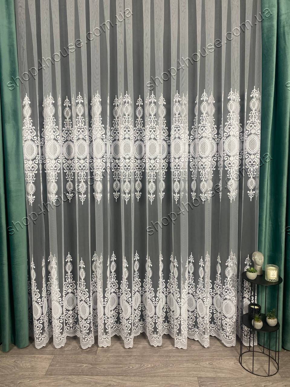 

Тюль на основе турецкого фатина хорошего качества Цвет: белый