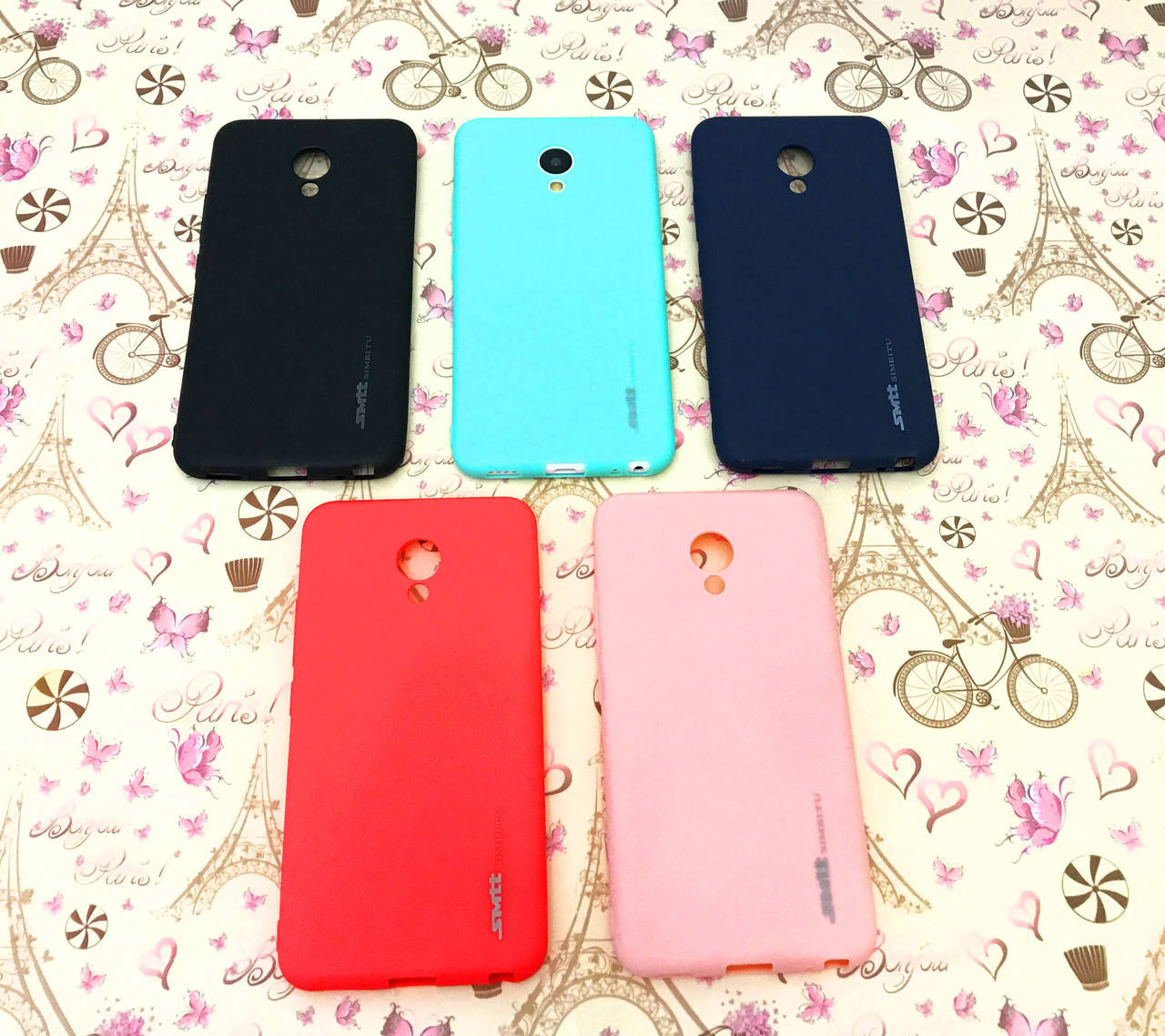 

TPU чехол Smitt накладка бампер для Meizu M5 (5 цветов), Разные цвета