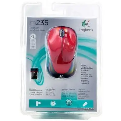 

Мышь беспроводная Logitech M235 (910-002496) Red USB