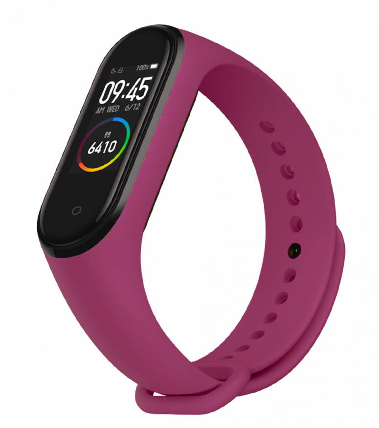 

Ремешок mi band 4 ремешок к браслету Mi Band 3 силиконовый фиолетовый
