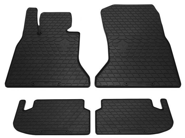 

Резиновые коврики BMW 5-Series (F10/F11) 10- (design 2016) (4 шт) (бмв Ф10), Черный