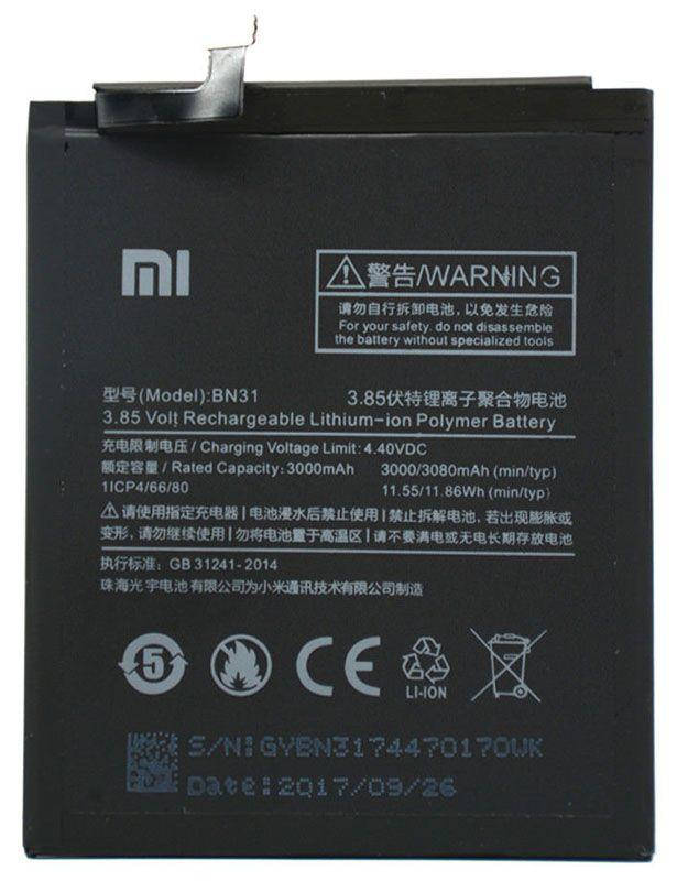 

Аккумулятор Xiaomi Mi A1 (3080 mAh) 12 мес. гарантии