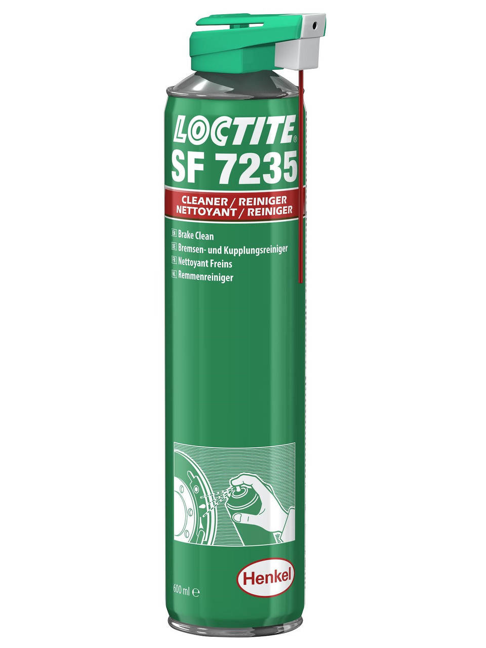 

Loctite SF 7235 очиститель для тормозных механизмов и сцеплений 600 мл