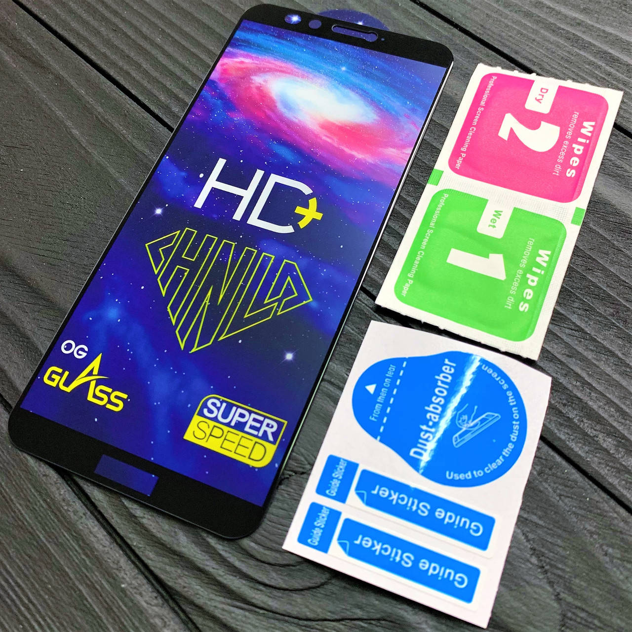 

Защитное стекло для Huawei P Smart (2018) FullGlue чёрное, Прозрачный