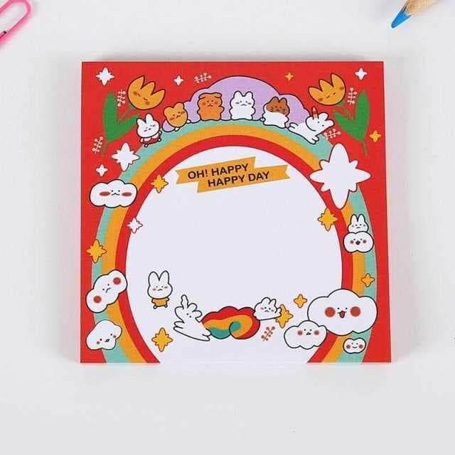 

Стикеры для заметок 100 шт Happy day, Красный
