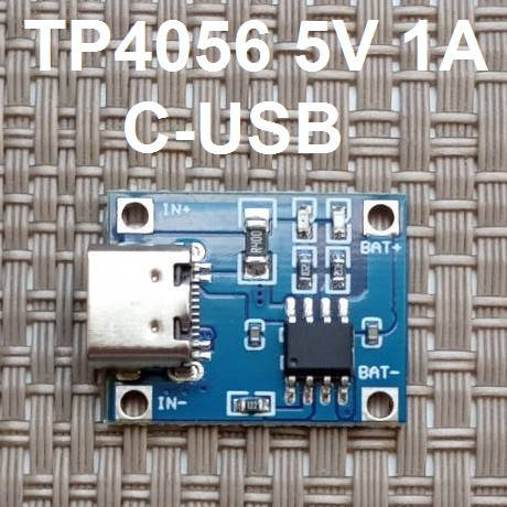 

Модуль TP4056 для Li-ion Контроллер 4.2V C-USB код 18647