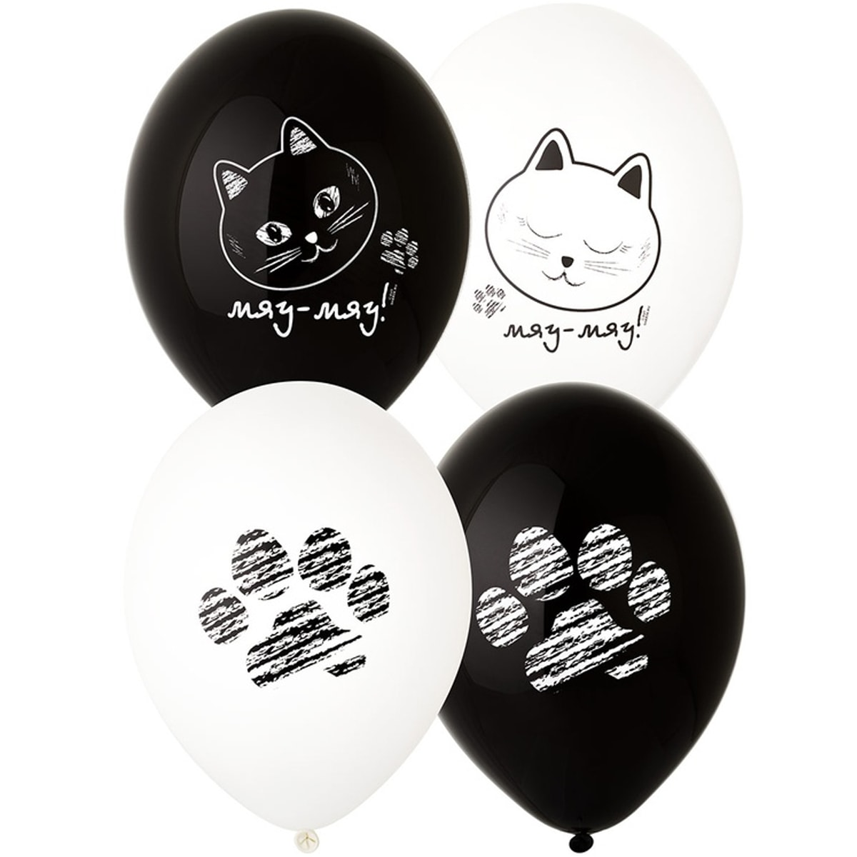 

Латексный шарик BELBAL 12"(30 см) Котики Лапки, Персиковый