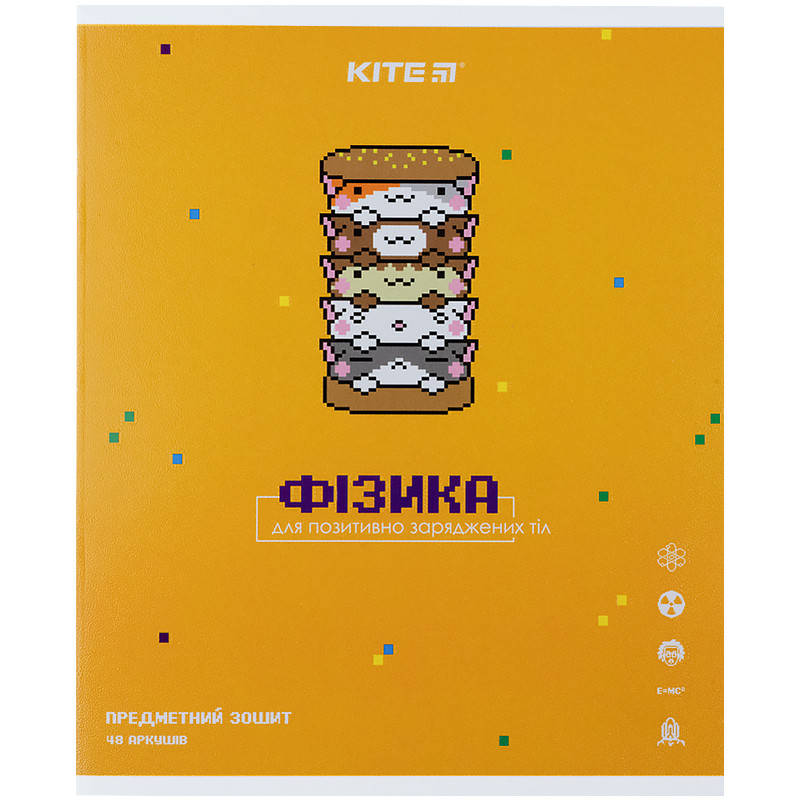 

Тетрадь предметн. 48 л.,кл., гибр лак с УФ, Pixel, физика