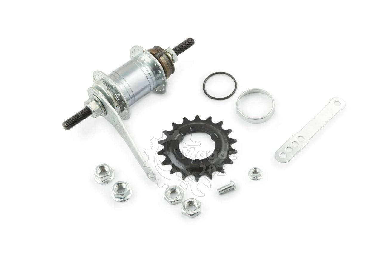 

Втулка заднего колеса велосипеда (36 спиц, ножной тормоз, червячная,+ звезда) DS