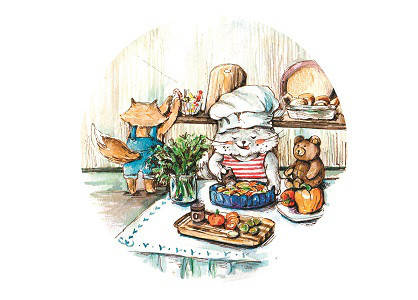 

Почтовая открытка "Let`s cook"