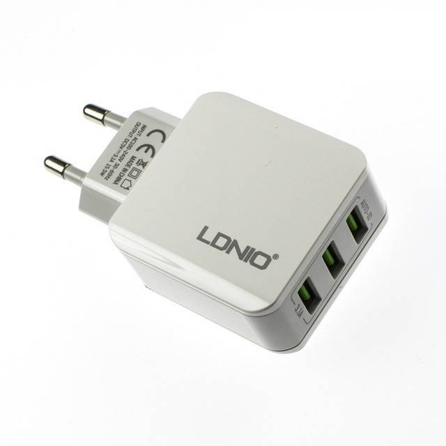

Сетевой адаптер Ldnio A3301 3USB, 3.1A 15W