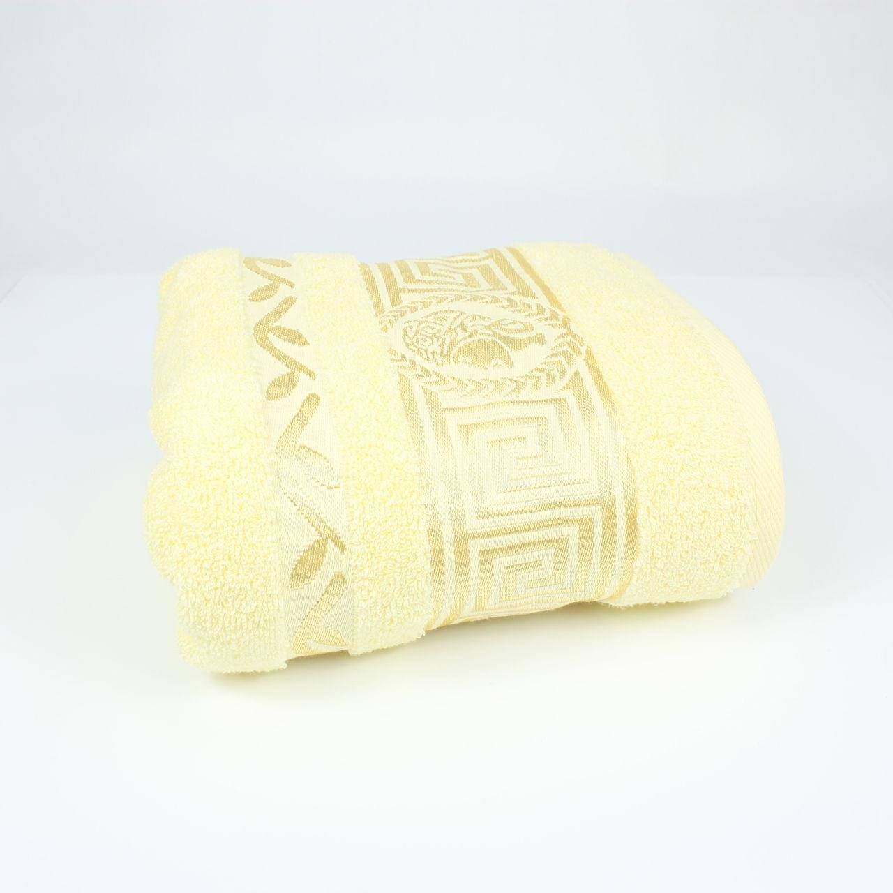 

Еней-Плюс Полотенце махровое БР0003 Greece 70х140, Желтый