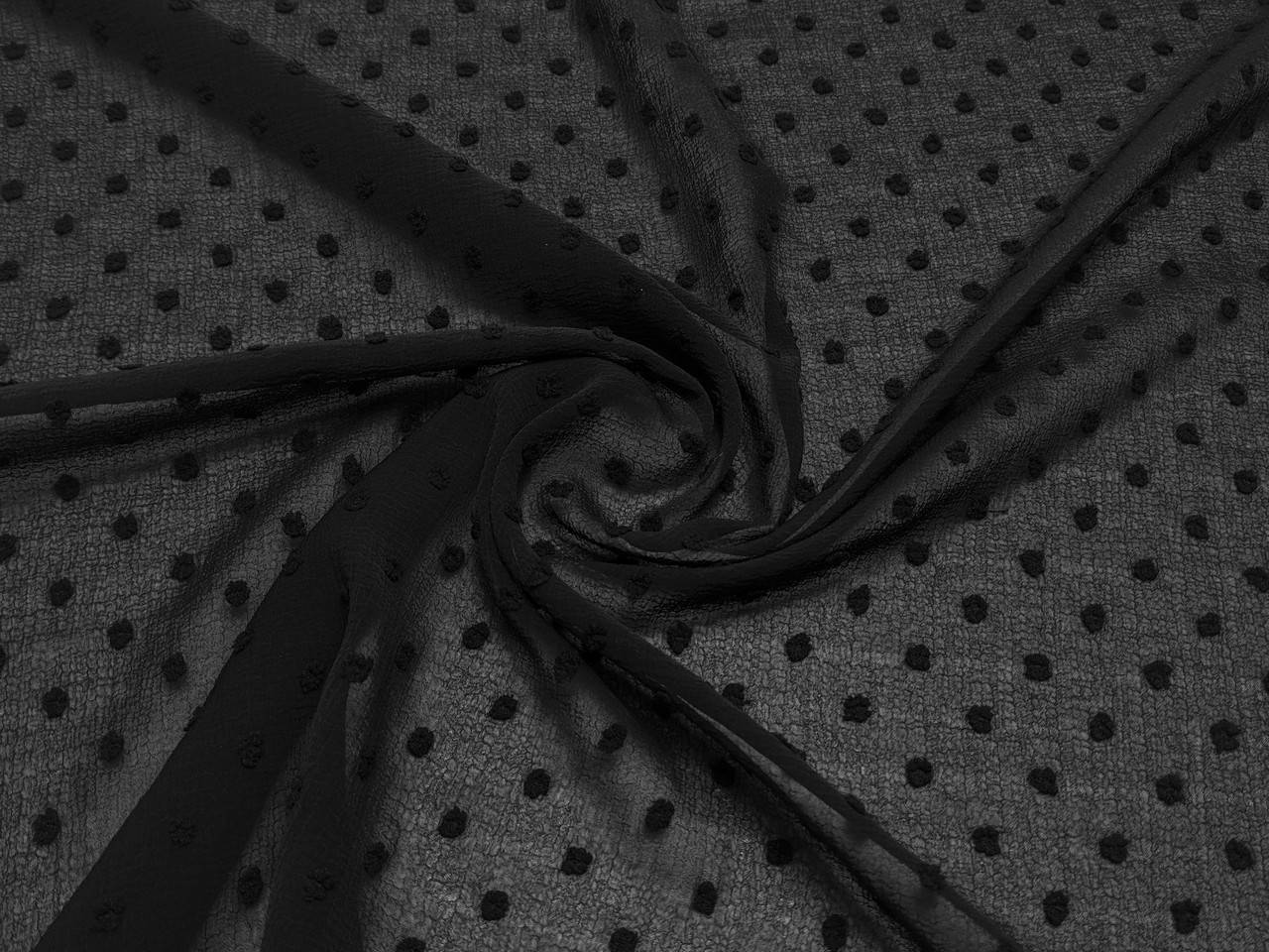 

Шифон мушка, черный