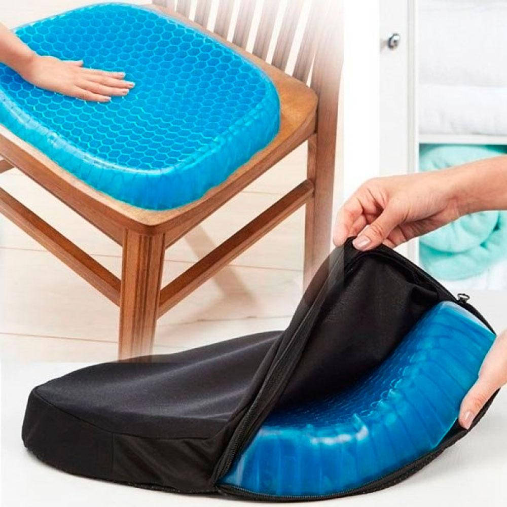 

Гелевая подушка ортопедическая на стул Egg Sitter - Подушка для сидения, Синий