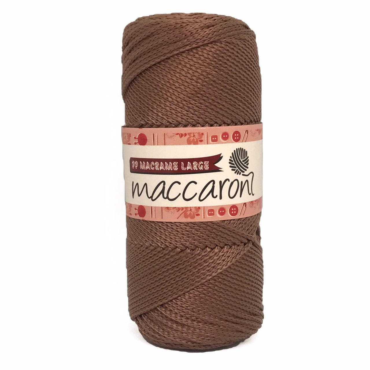 

Полипропиленовый шнур PP Macrame Large Maccaroni, 3 мм ,медь, Коричневый