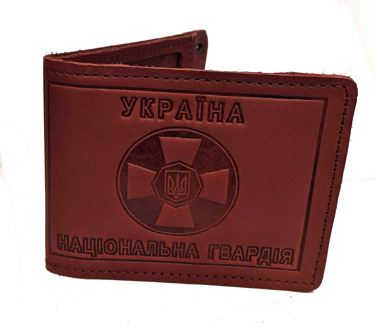 

Обложка Национальной гвардии коричневая из натуральной кожи, Коричневый