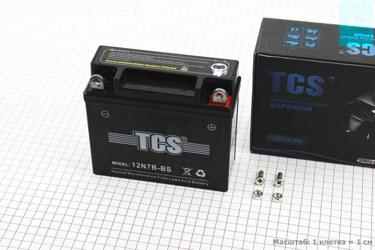 

Аккумулятор 7Аh MOTO 12N7B-BS гелевый (L145*W60*H130mm), 2021 (348129)