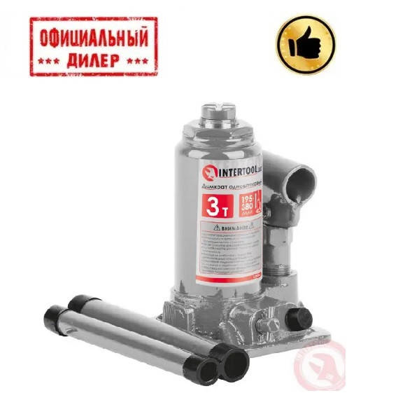 

Домкрат столбик одноштоковый 3 т INTERTOOL GT0052
