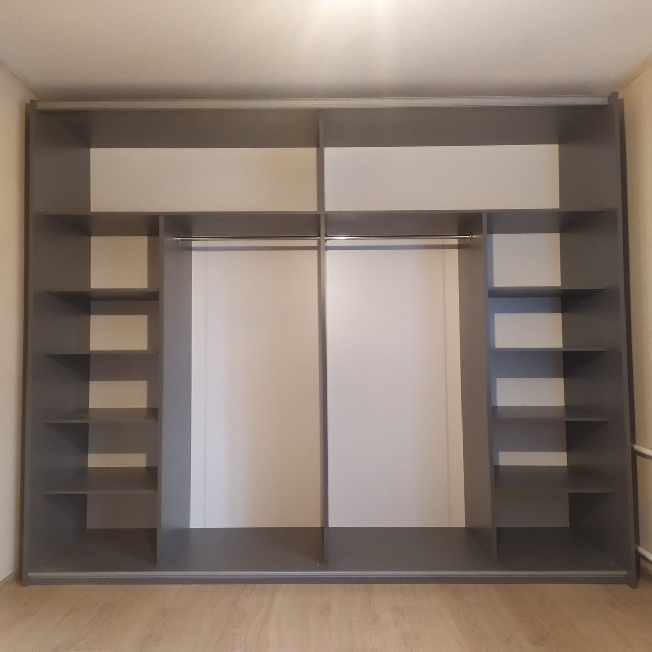 Шафа купе Doros G-Caiser Графіт / Білий 2 ДСП / 3 частини 220х60х240 (42001012) 5