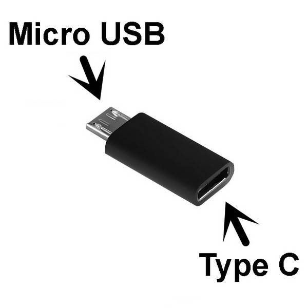 

Адаптер Lapara Micro USB Male на USB 3.1 Type-C Female, черный