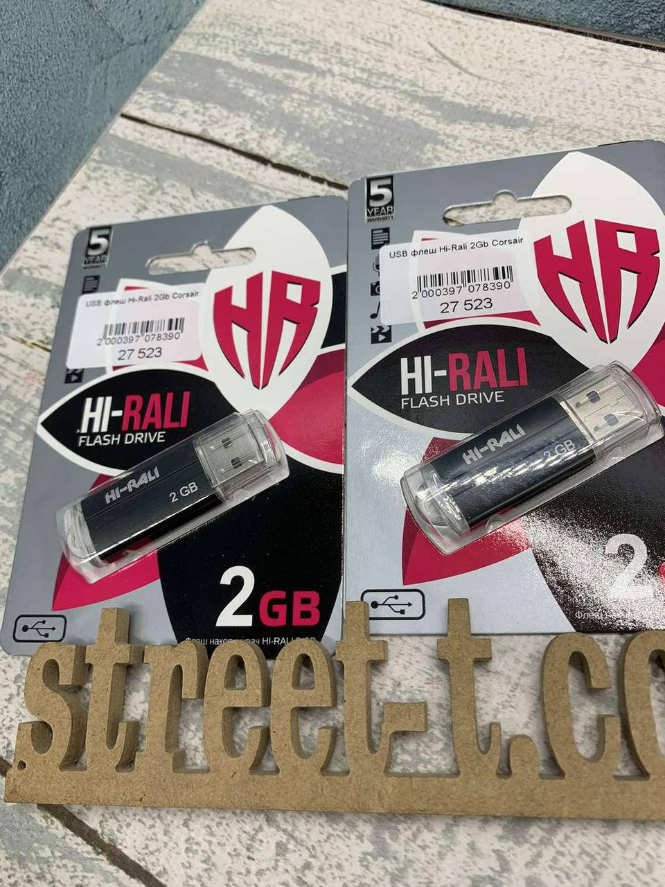 

USB Флеш Hi-Rali 2gb Corsair USB 2.0 Originall флешка 2 гб, Черный