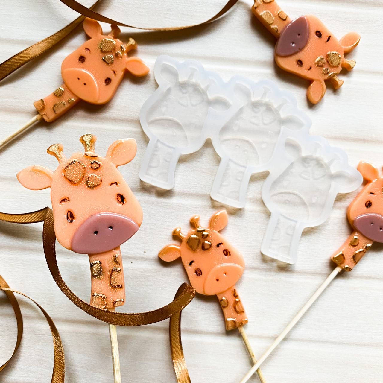 

Силиконовый молд для леденцов "Жираф"