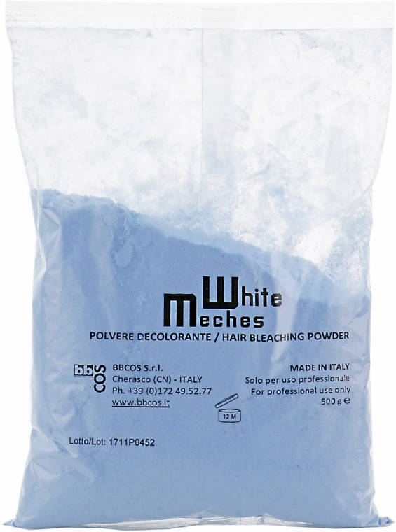 

Пудра для освітлення волосся ( голуба ) Bbcos White Meches Plus в пакетах 500 г