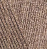 

Пряжа Cotton Gold кофейно бежевый меланж № 688 Alize