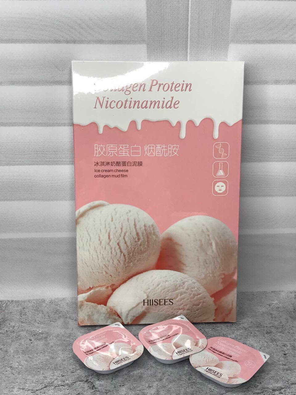 

Маска для обличчя Hiisees Collagen Protein Nicotinamide 7,5 g (упаковка 8 штук)