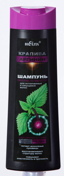 

Шампунь против ломкости для истонченных и секущихся волос КРАПИВА и АРГИНИН