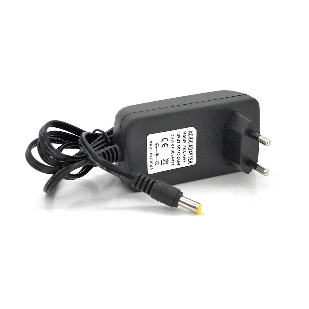 

Импульсный адаптер питания 24В 2А (48Вт) штекер 5.5/2.5 длина 1м, Q50, Black