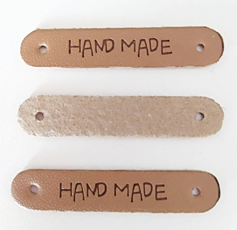 

Бирка HAND MADE, кожа 45*9 мм