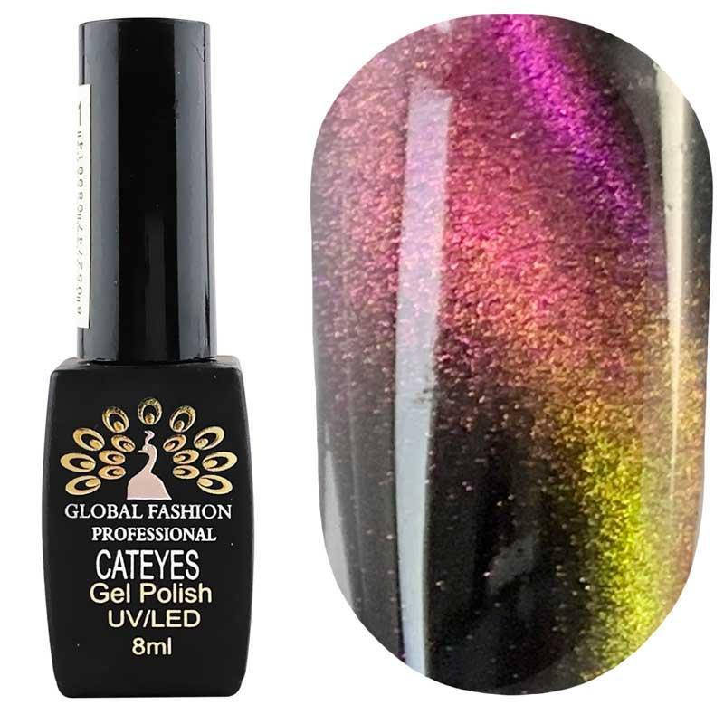 

Гель-лак Global Fashion 24D Cat Eye №004, 8 мл