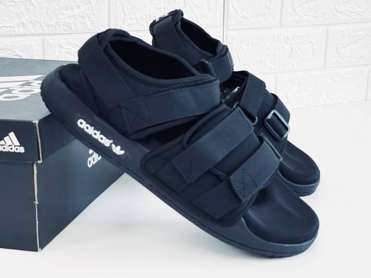 

Сандалии мужские сандали Адидас босоножки Adidas Adilette 45, Черный