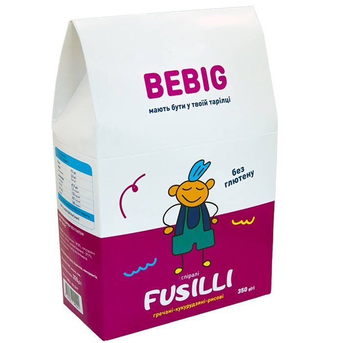 

Макароны без глютена "BE BIG» спирали микс 300г