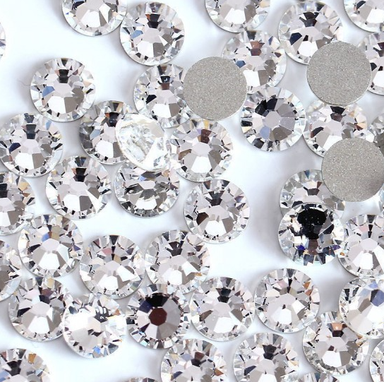 

Стразы для ногтей Swarovski Crystal Silver SS3, камни, декор, сваровски, Brilliant , Бриллиант, кристалл, Серебристый