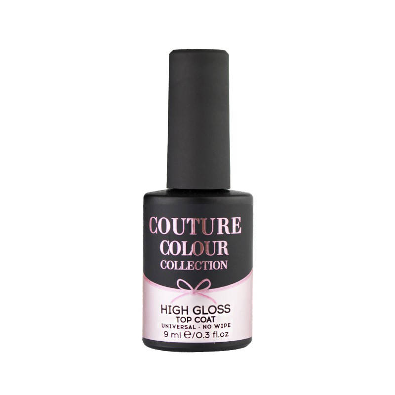 

Топ для гель-лака без липкого слоя Couture Colour High Gloss Top Coat No Wipe, 9 мл