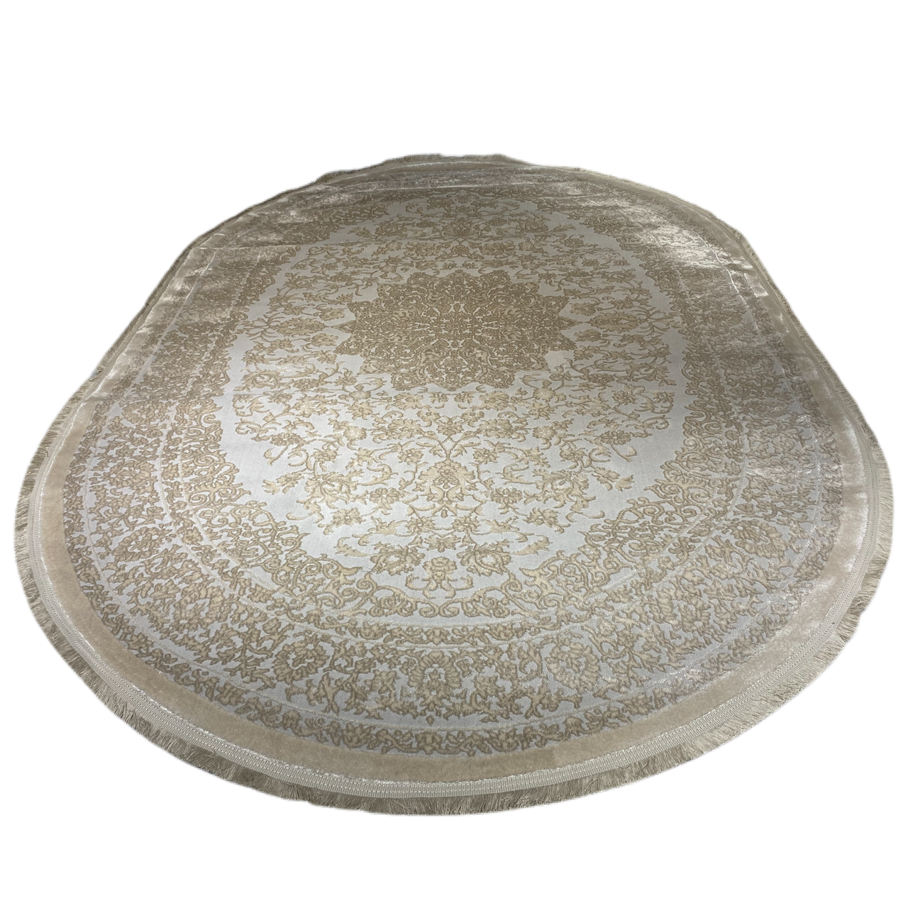 

160*230 Venita 3720A L.GREY/CREAM dilek hali, ковер овал, на пол.