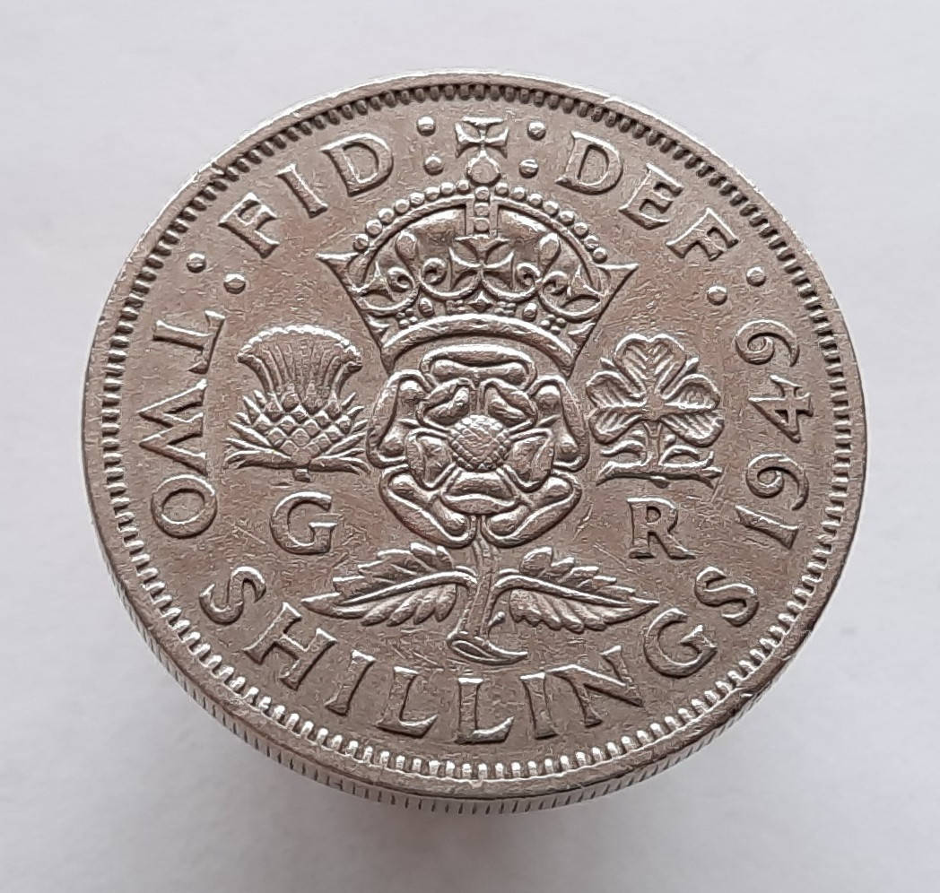 

Великобритания 2 шиллинга 1949