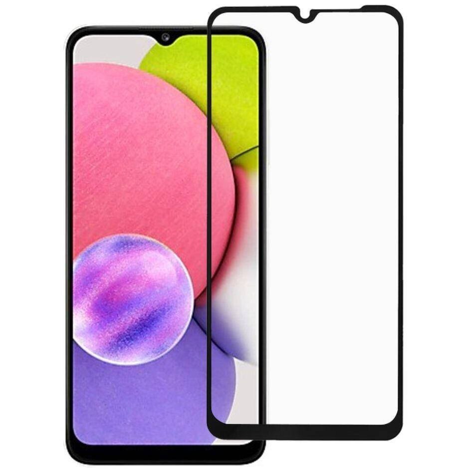 

Защитное стекло для Samsung A03s на экран 5д HQ стекло на телефон самсунг а03с черное HQG, Черный