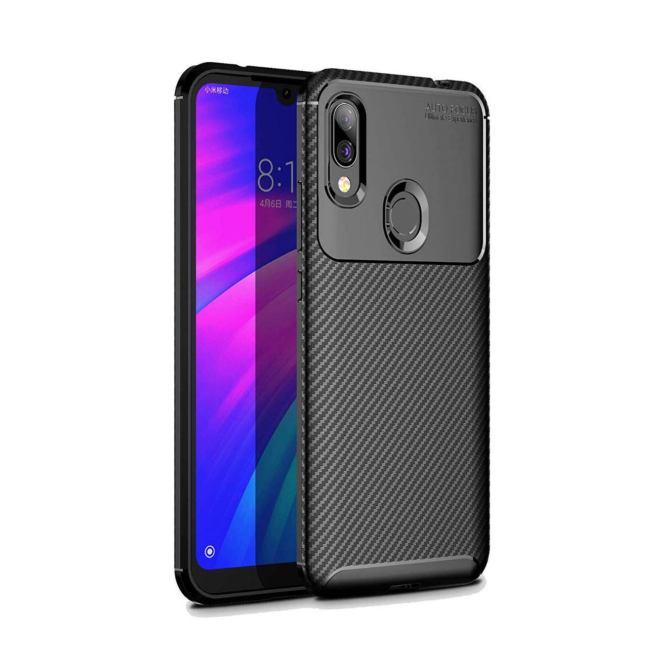 

Чехол Carbon Case Xiaomi Redmi 7 Черный