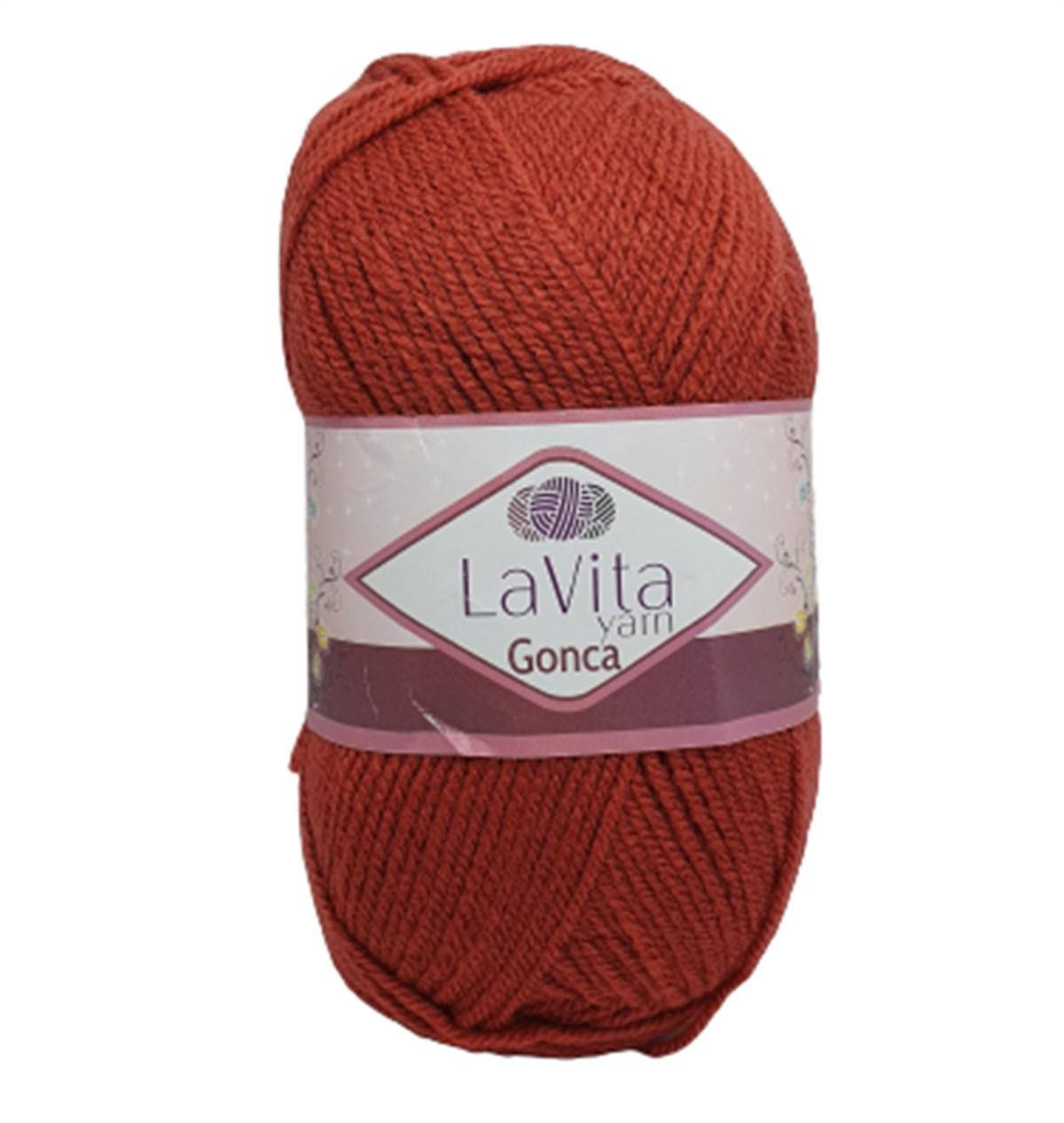 

LaVita Gonca (ЛаВита Гонка) № 3012 кирпич (Пряжа акрил, нитки для вязания), Коричневый