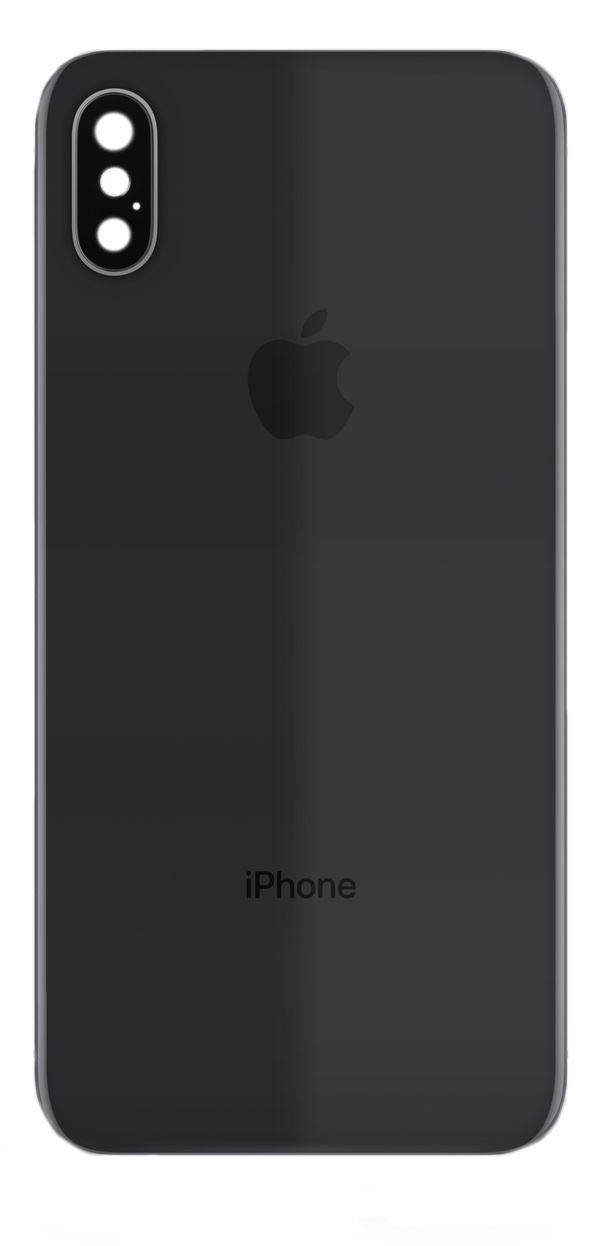 

Задняя крышка iPhone X со стеклом камеры Black, Черный