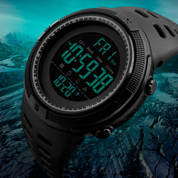 

Мужские тактические армейские часы для военных Skmei Amigo Black 1267