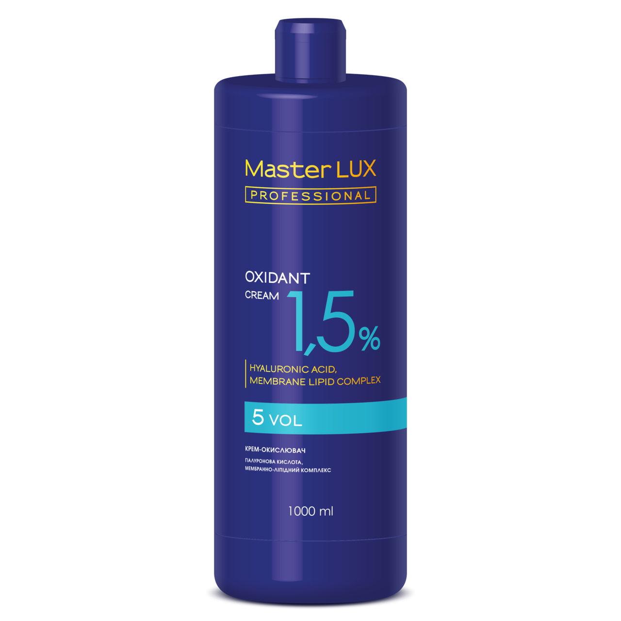 

Крем окислювач Master LUX Professional 1.5% 5 vol 1000 мл окисник 1,5 % мастер люкс