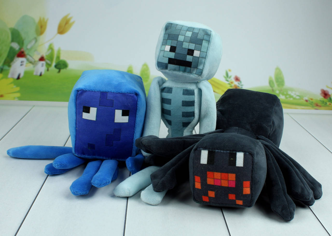 

Мягкая игрушка набор майнкрафт, Minecraft, 12 см.