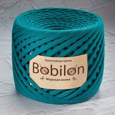 

Трикотажная пряжа Бобилон MEDIUM 7-9 мм морская волна № 6027