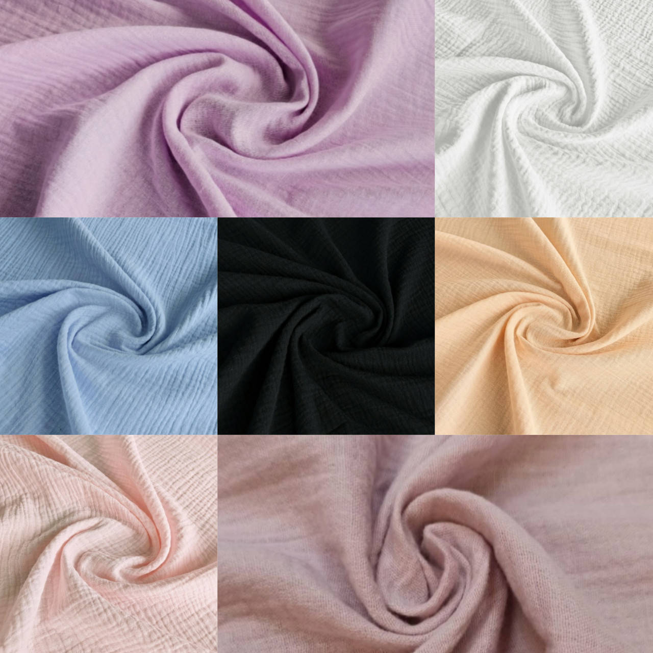 

Ткань Муслин Жатка Двухслойный