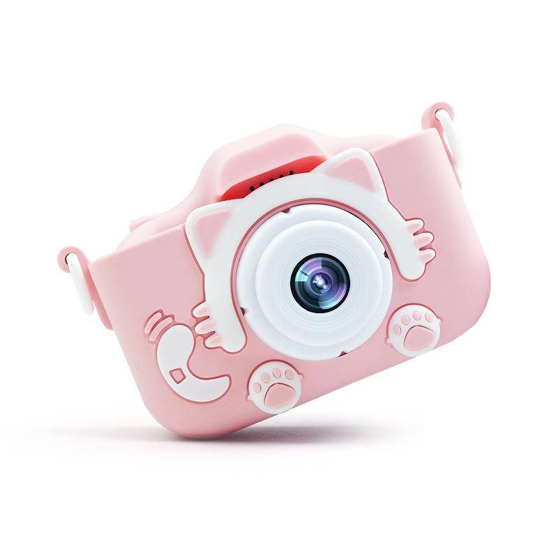 

Детский цифровой фотоаппарат Smart Kids TOY G5 Розовый Котик 2 камеры 20MP