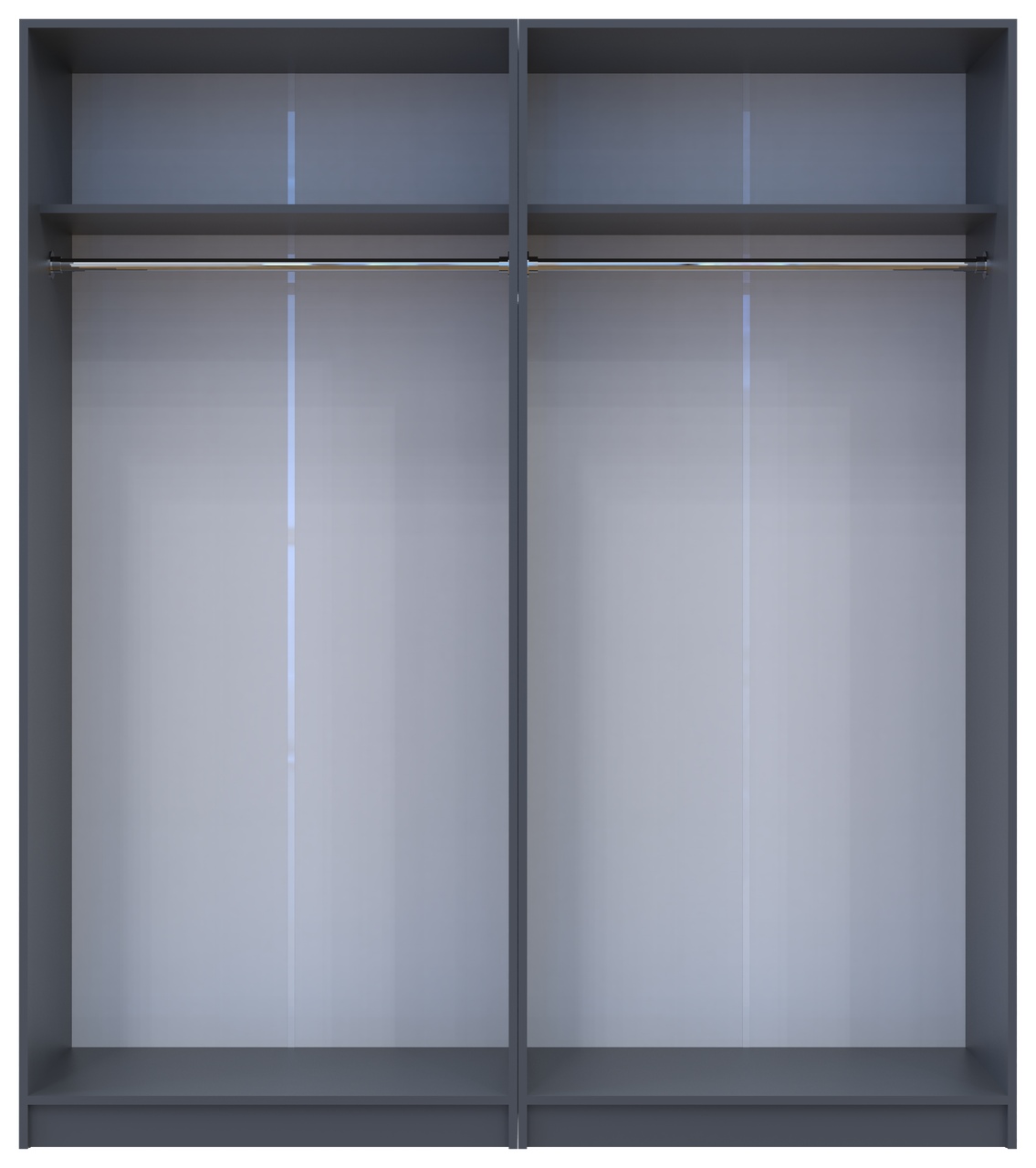 Шафа для одягу комплект Промо Графіт Графіт 2+2 ДСП 180х48х204 (42005068) 6